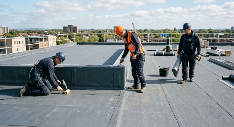 Our team working on Roofing Service projects in Longmont, CO
