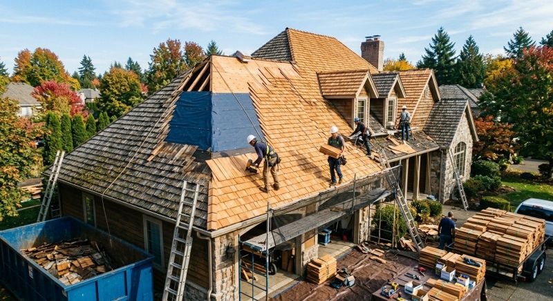 Cedar Roof Replacement in Allenspark, CO