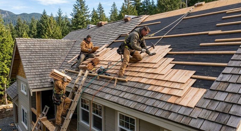 Cedar Shake Roof Construction in Boulder County, CO