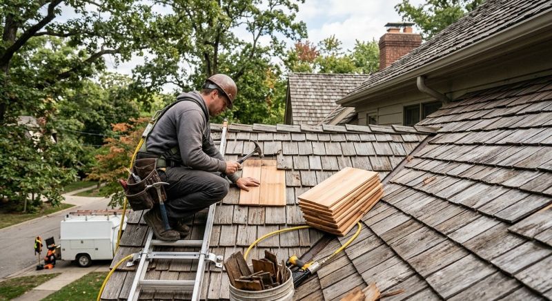 Cedar Shake Roof Repair in Brighton, CO