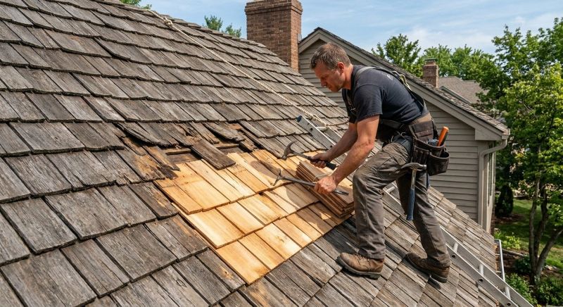 Cedar Shake Roof Repair in Lafayette, CO