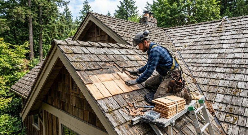 Cedar Shake Roof Repair in Westminster, CO