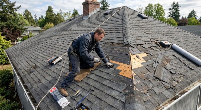 Damaged Roof Repair in Erie, CO