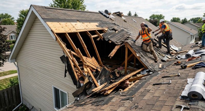 Hip Roof Shingle Repair in Longmont, CO