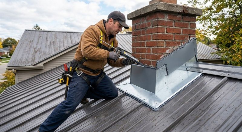 Metal Roof Flashing Repair in Longmont, CO