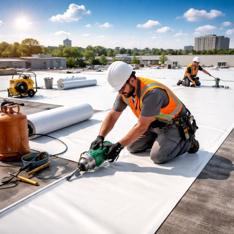 Single Ply Roof Installation in Allenspark, CO