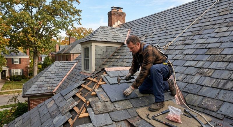 Slate Roof Repair in Dacono, CO