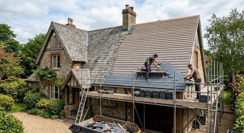 Slate Roof Replacement in Lyons, CO