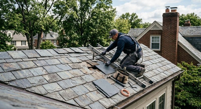 Slate Shingle Replacement in Longmont, CO