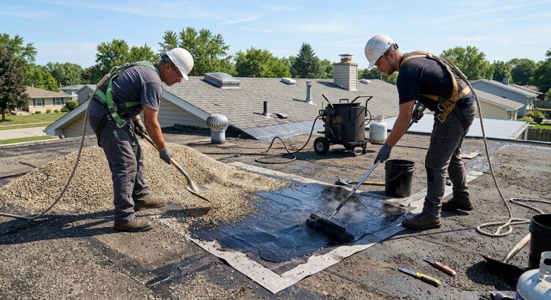 Tar And Gravel Roof Repair in Arvada, CO