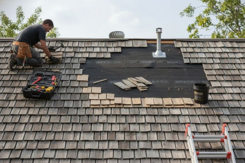 Wood Shake Roof Repair in Dacono, CO