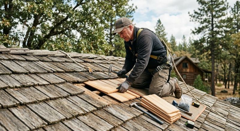 Wood Shake Roof Repair in Johnstown, CO