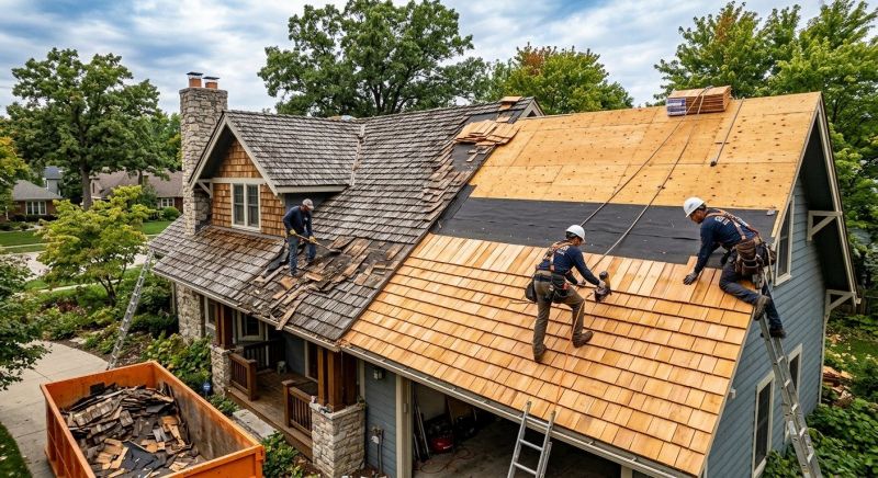 Wood Shake Roof Replacement in Louisville, CO